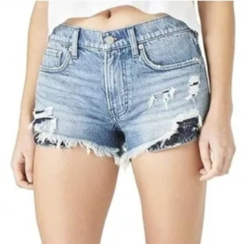 LUCKY BRAND Boy Mid Rise Denim Shorts size 0